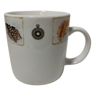 Gibson High‎ Tide Coffee Mug Cup Coastal Seashells Anchor Nautical Beach Ocean